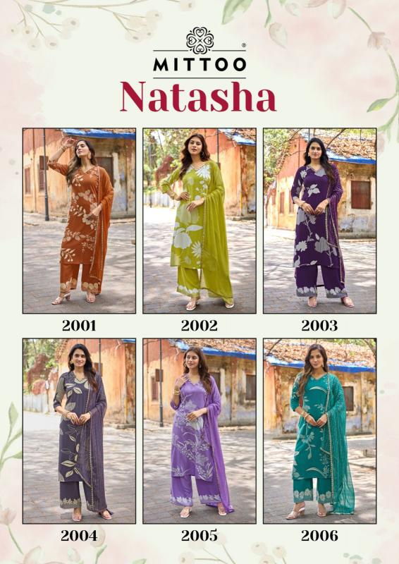 Mittoo natasha 3pcs kurtis catalogue wholesale